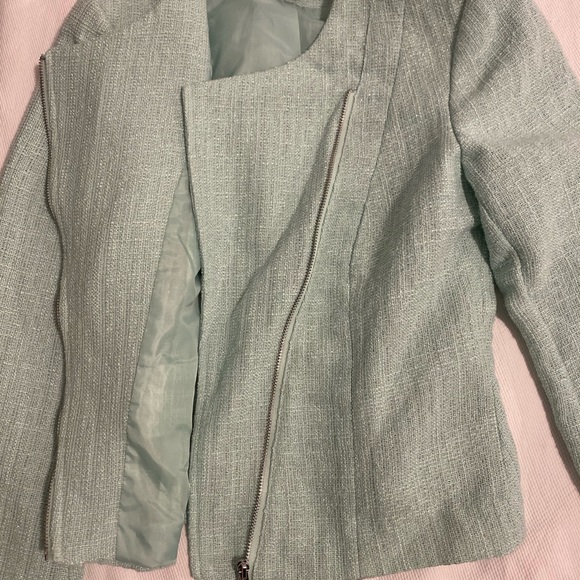 Blazer Jacket Light Aqua Blue - Size 2 - Picture 5 of 5